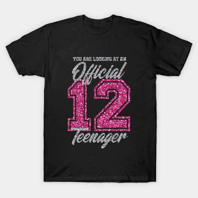 12th birthday funny Gift T-shirt for girls and boys T-Shirt by moohe